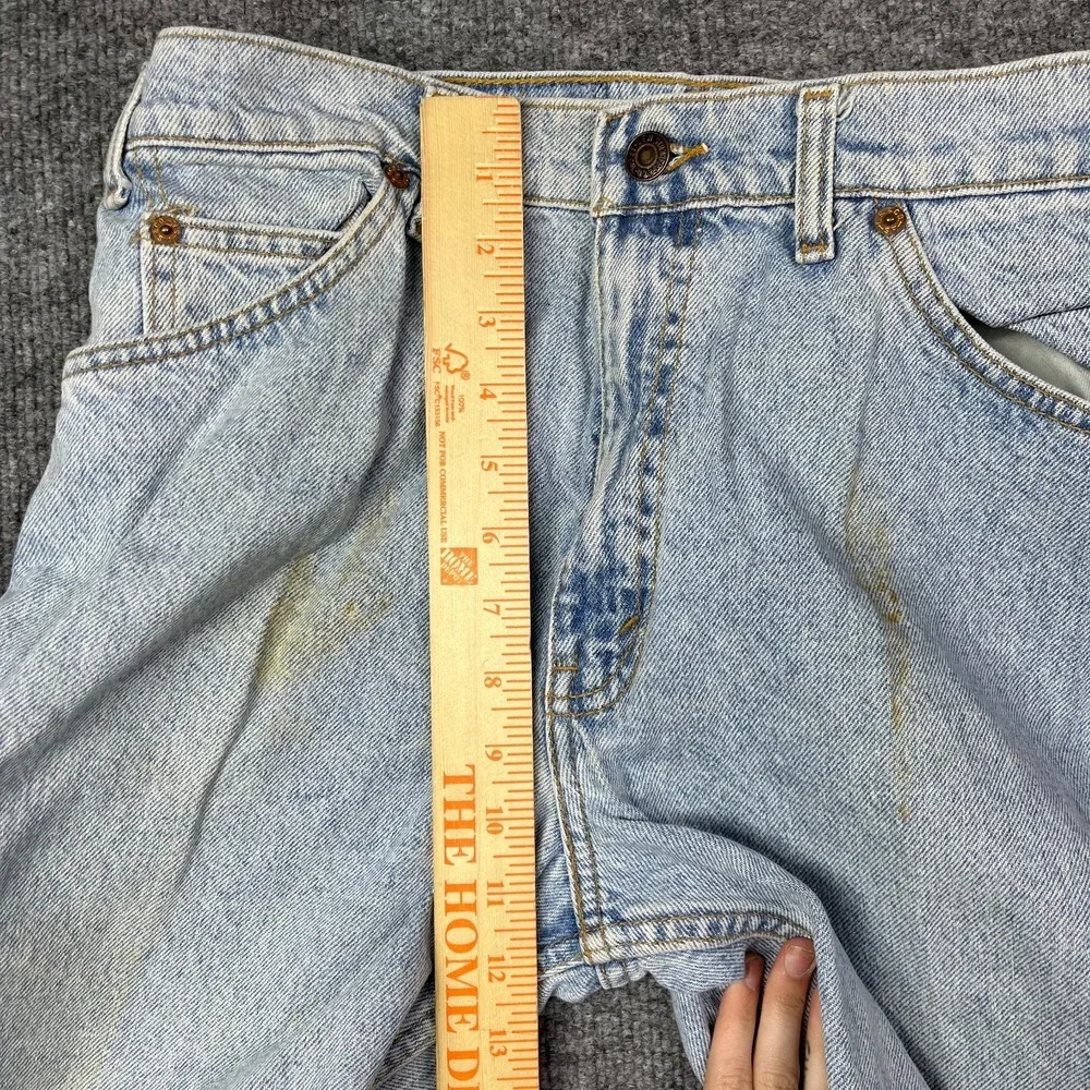 Vintage Levi's 607 Jeans Men's Blue Denim Pockets Straight Zip Fly - 33X28.5‎
